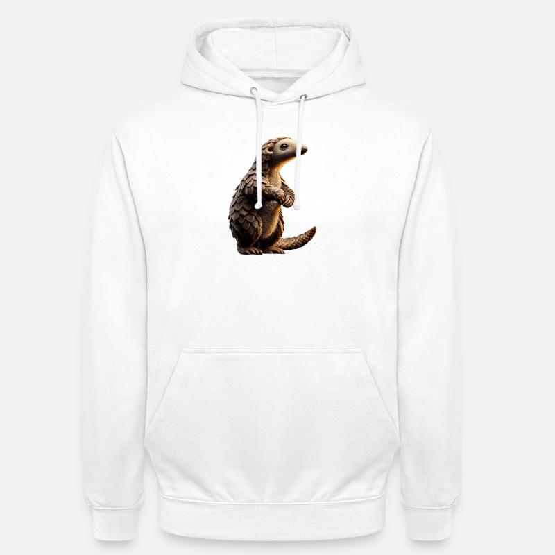 Pangolin Pangolin Pomme de pin Pangolins - Sweat-shirt à capuche unisexe - blanc
