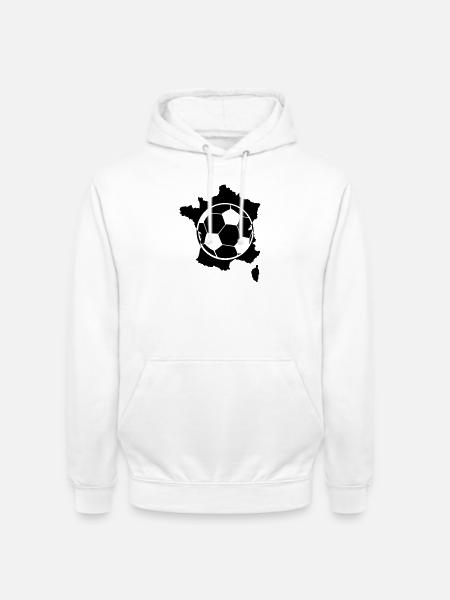 Frankreich Soccer Fußball - Unisex Hoodie - Weiß