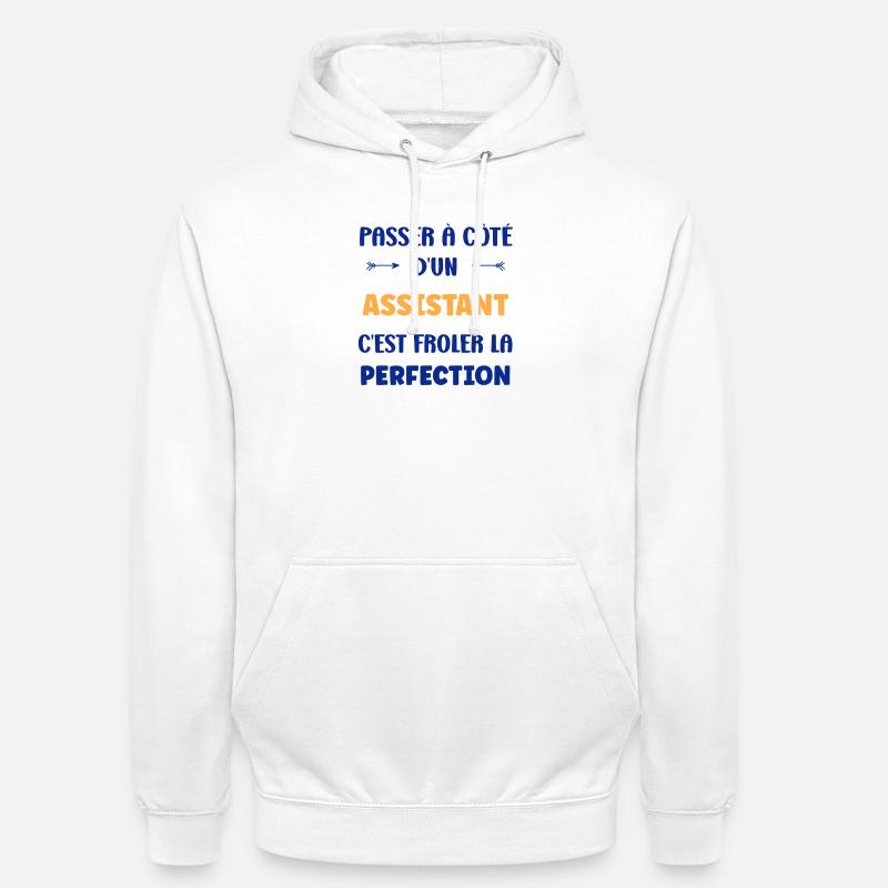 Passer à côté d'un assistant - Sweat-shirt à capuche unisexe - blanc