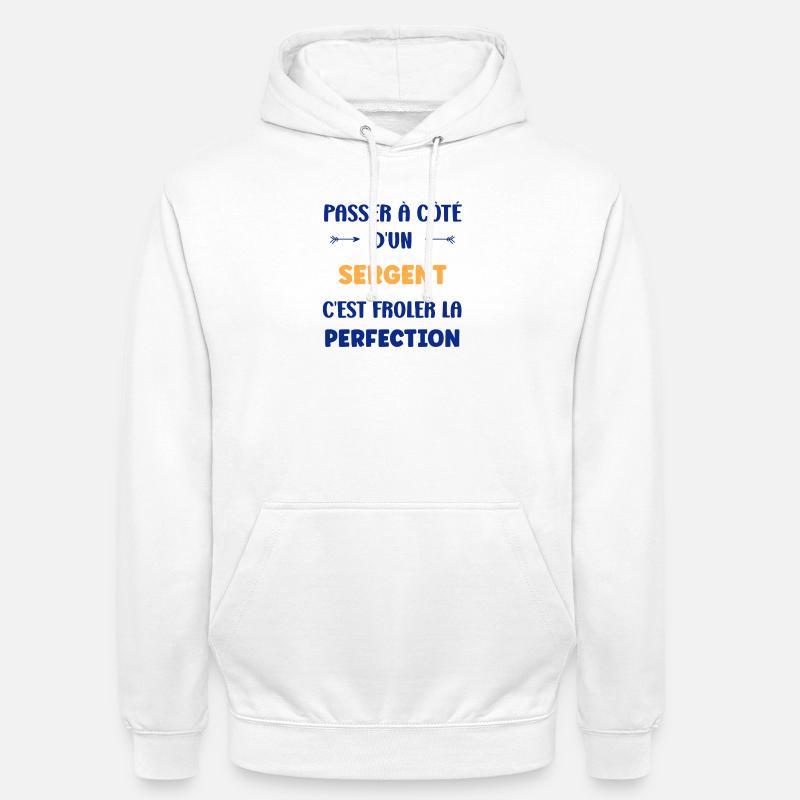 Sergeant - Unisex Hoodie - white