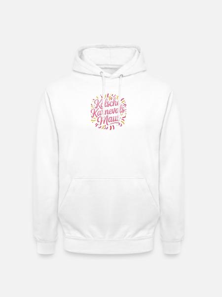 Kölsche Karnevalsmaus Karneval Köln Kölner Maus - Unisex Hoodie - Weiß
