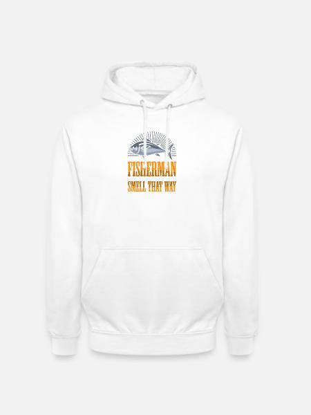 Pêcheur, pensionnaire, pensionnaire, pêcheur, - Sweat-shirt à capuche unisexe - blanc