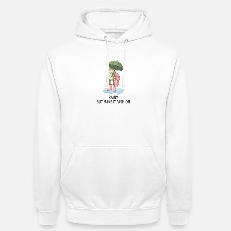 Cool grenouille – mais rends-le mode - Sweat-shirt à capuche unisexe - blanc