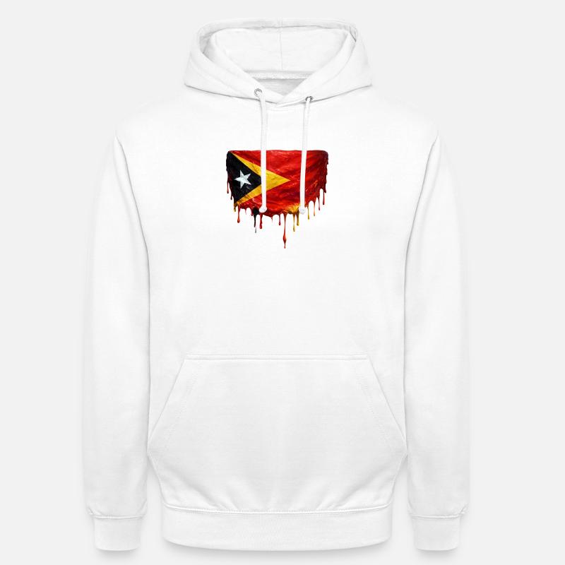 Drapeau de largage du TimorLeste - Sweat-shirt à capuche unisexe - blanc