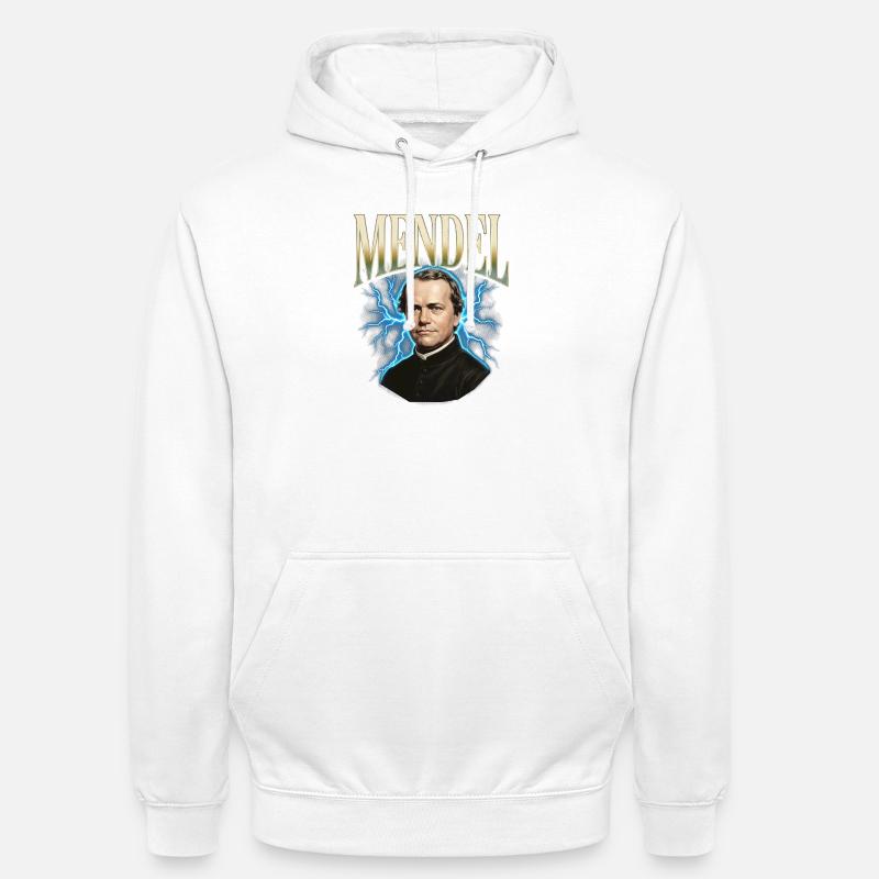 Gregor Mendel Donner - Sweat-shirt à capuche unisexe - blanc