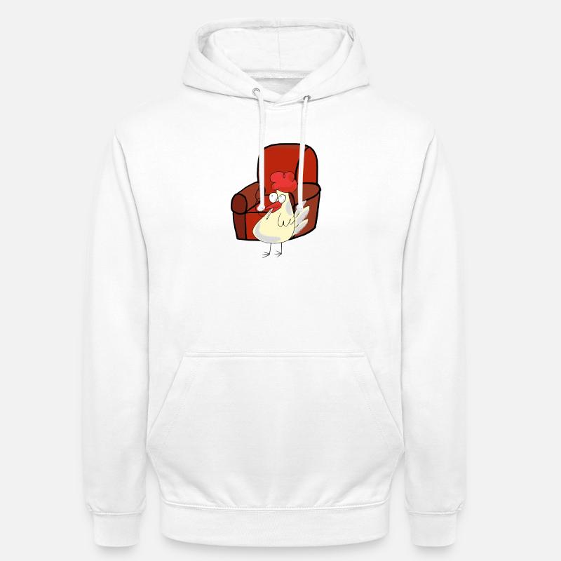 Feierabend Huhn Raucher Zigarette Pause - Unisex Hoodie - Weiß