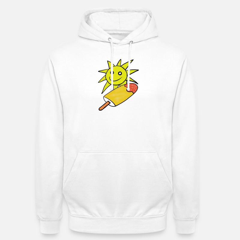 Sommer Sonne Eis Eiskrem Sommerzeit - Unisex Hoodie - white