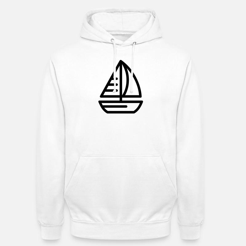 Boot - Unisex Hoodie - Weiß