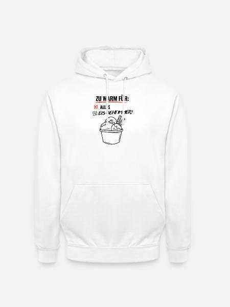Zu Warm Für Alles -Hitzewelle -Sommer - Unisex Hoodie - Weiß