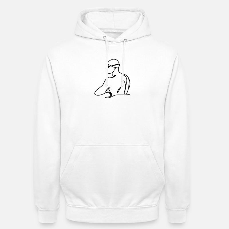 Float Graphic - Unisex Hoodie - white