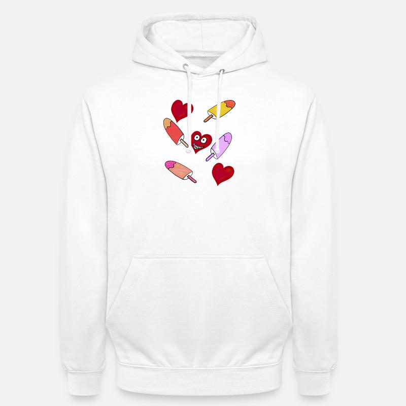Eis Eiskrem Eiscreme Kinder - Unisex Hoodie - Weiß