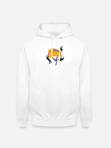 Sicherheitshelm Kletterhelm Bergsteiger - Unisex Hoodie - Weiß