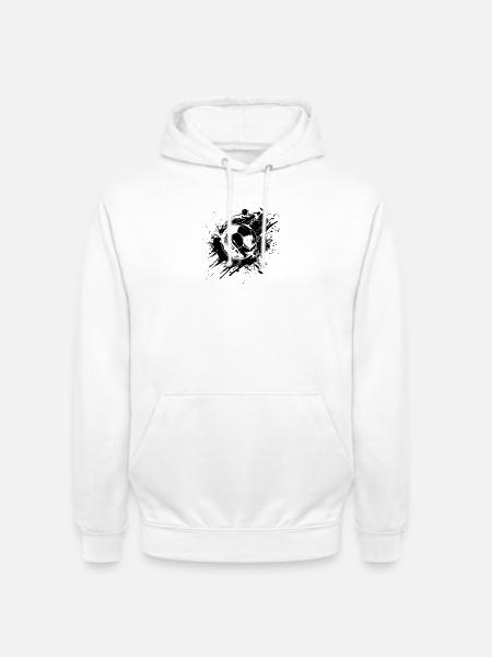 Fußball - Unisex Hoodie - Weiß