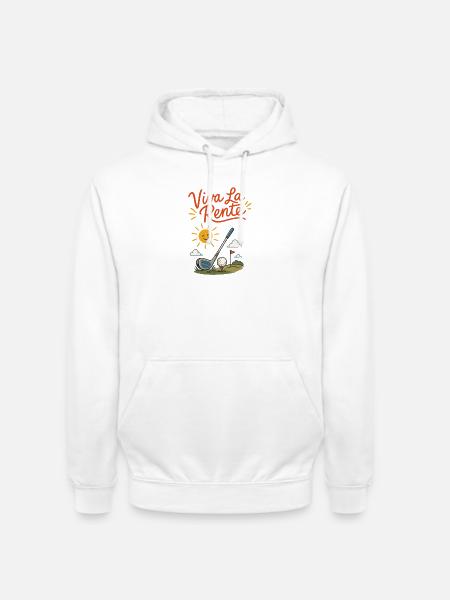 VIVA LA RENTE! Golf - Unisex Hoodie - Weiß