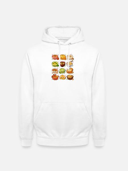 Kawaii Suppen | Soulfood & Küche - Unisex Hoodie - Weiß