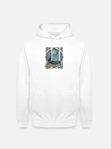 Haunted Coast Leuchtturm Küste - Unisex Hoodie - Weiß