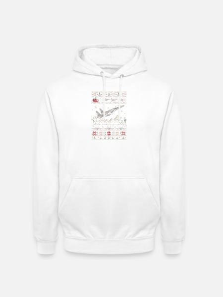 F15 Eagle Weihnachtspullover - Unisex Hoodie - Weiß