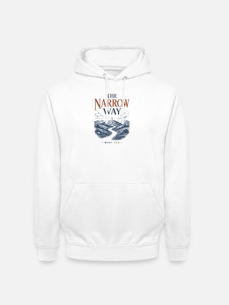 Der Enge Weg - Unisex Hoodie - Weiß
