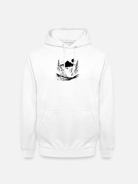Fahrradfahrer - Unisex Hoodie - Weiß