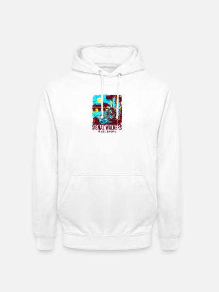 Programmer Signal Walkers Prague Bohemia - Unisex Hoodie - Weiß