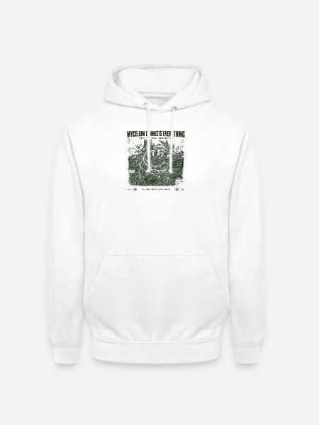 Myzel verbindet alles - Unisex Hoodie - Weiß