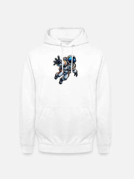 Astronaut Comic - Unisex Hoodie - Weiß