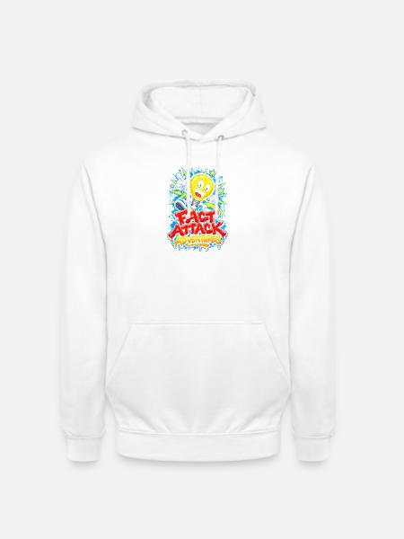 Fact Attack Adventures - Unisex Hoodie - Weiß