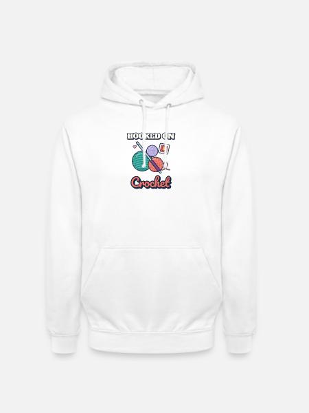 Gehäkelt am Häkeln - Unisex Hoodie - Weiß