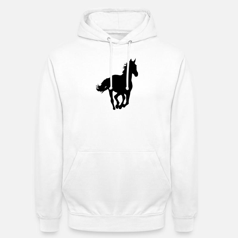 Ein Pferd. - Unisex Hoodie - Weiß