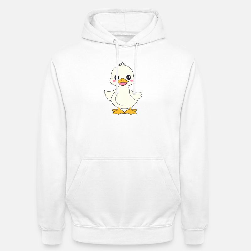 Bébé Duck Duck enfants mignon - Sweat-shirt à capuche unisexe - blanc