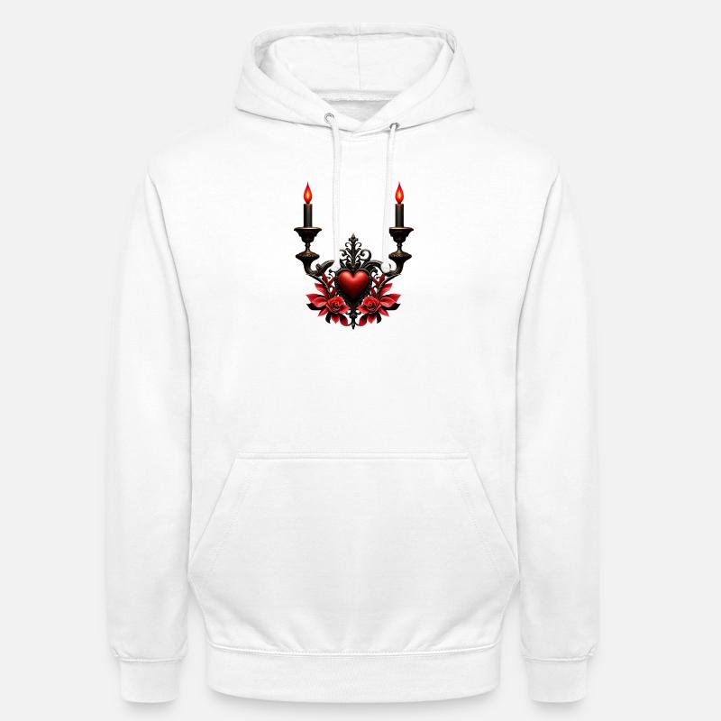 Romance gothique : Passion cachée. - Sweat-shirt à capuche unisexe - blanc