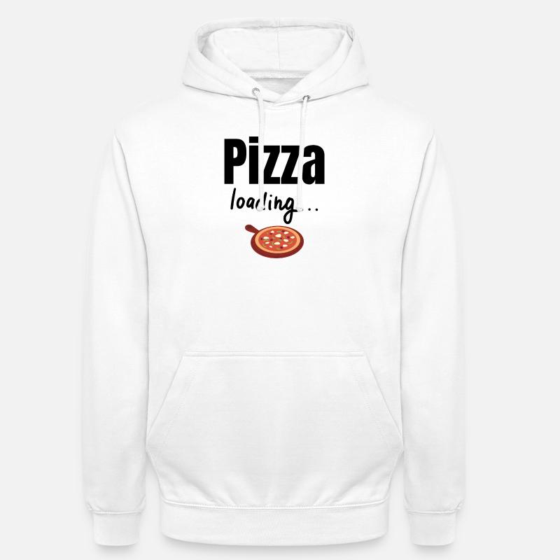 Pizza loading - Unisex Hoodie - Weiß