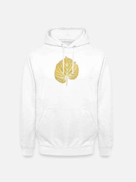 Lindenblatt - Unisex Hoodie - Weiß