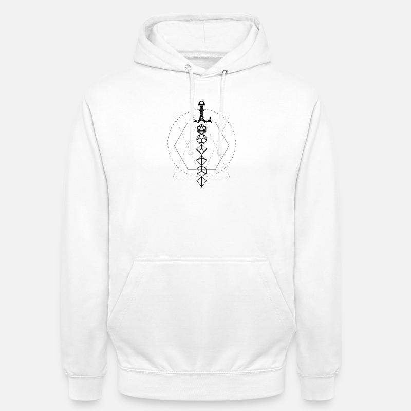 Dungeon Dice Sword - Unisex Hoodie - white