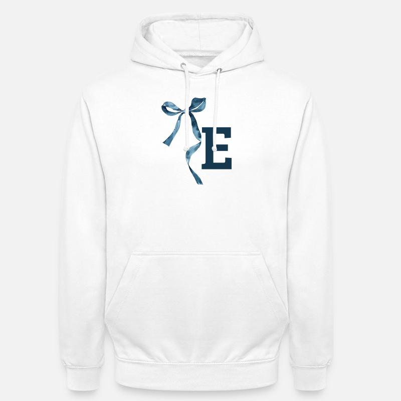 Monogramme e idée cadeau  - Sweat-shirt à capuche unisexe - blanc