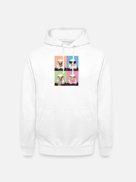 Eagle Adler - Unisex Hoodie - Weiß