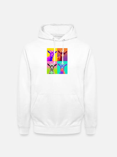 Ziegen Ziege - Unisex Hoodie - Weiß