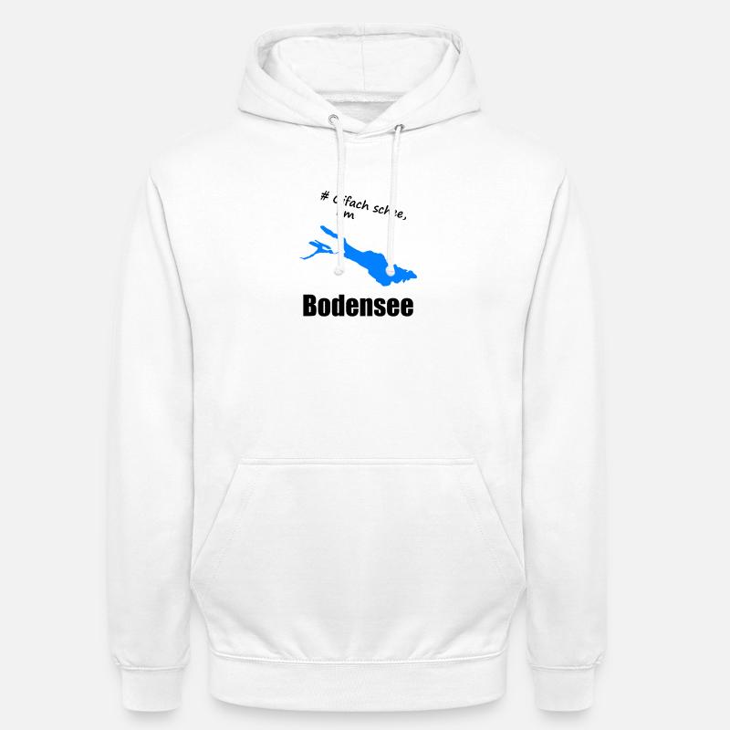 # Oifach schee, am Bodensee - Unisex Hoodie - Weiß