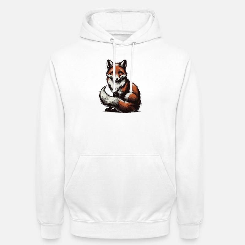 Fuchs - Unisex Hoodie - Weiß