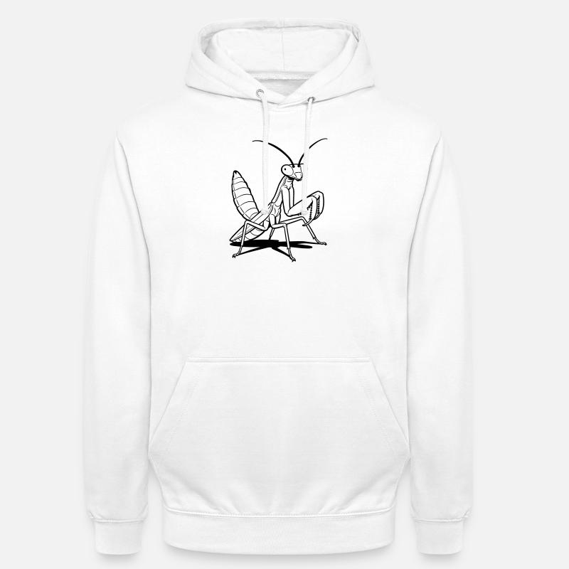 Gottesanbeterin - Unisex Hoodie - Weiß