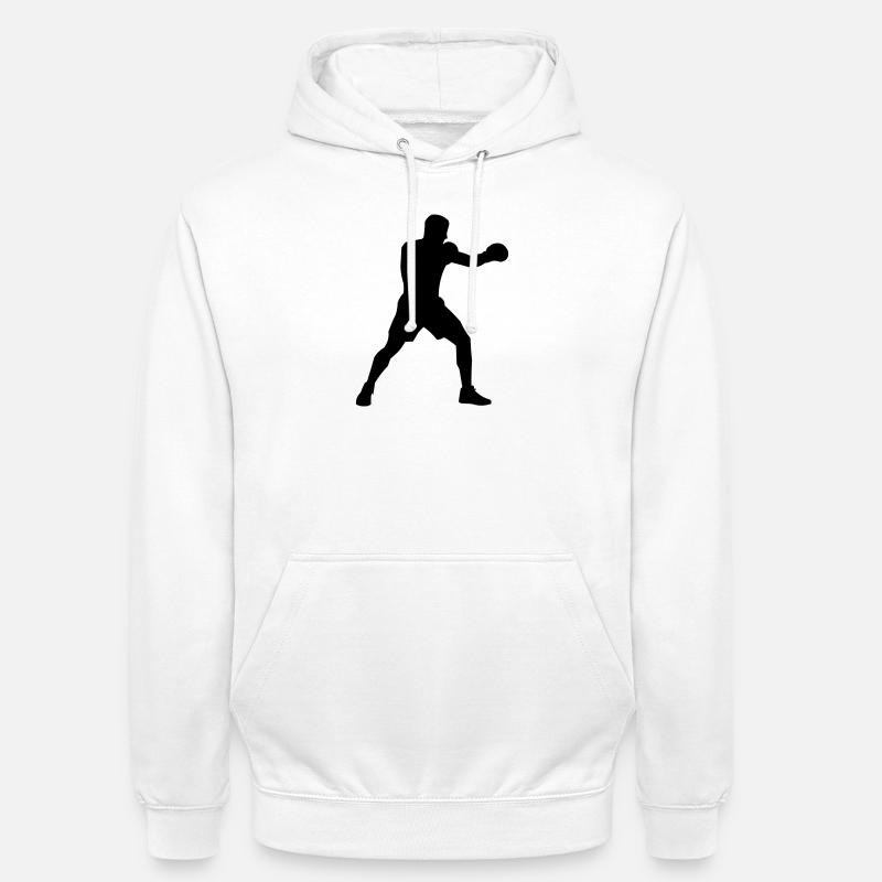 boxer - Unisex Hoodie - white