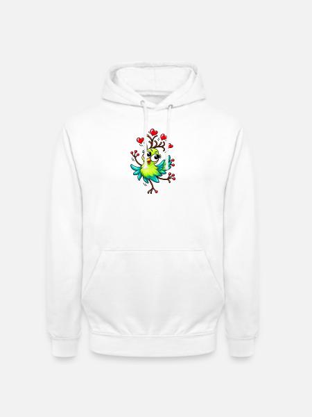 Olga die Liebesflatterin - Unisex Hoodie - Weiß