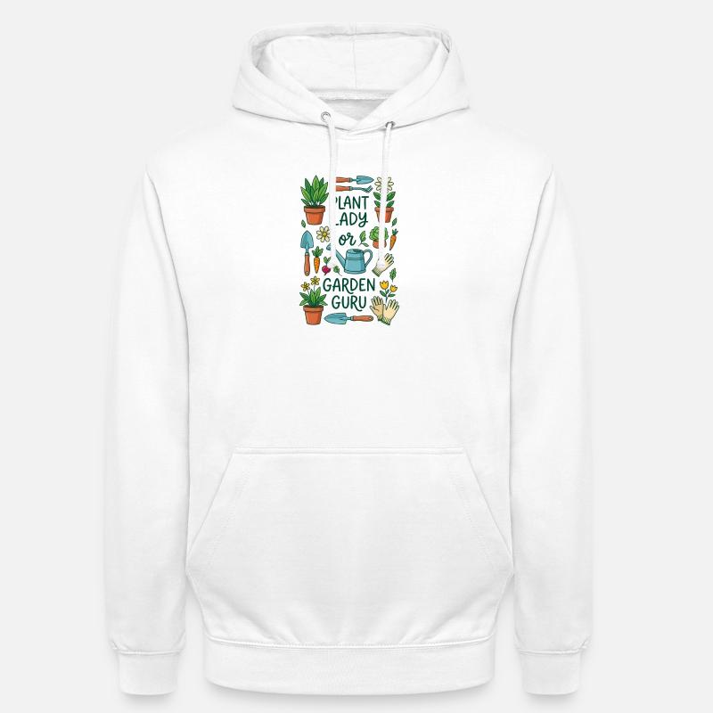 Der Pflanzenliebhaber oder Gartenexperte - Unisex Hoodie - Weiß