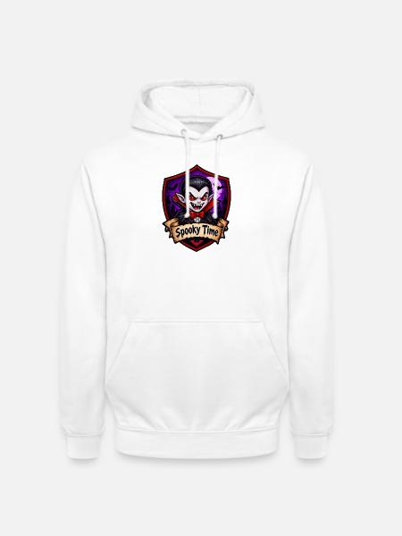 Spukzeit Vampir Cartoon - Unisex Hoodie - Weiß