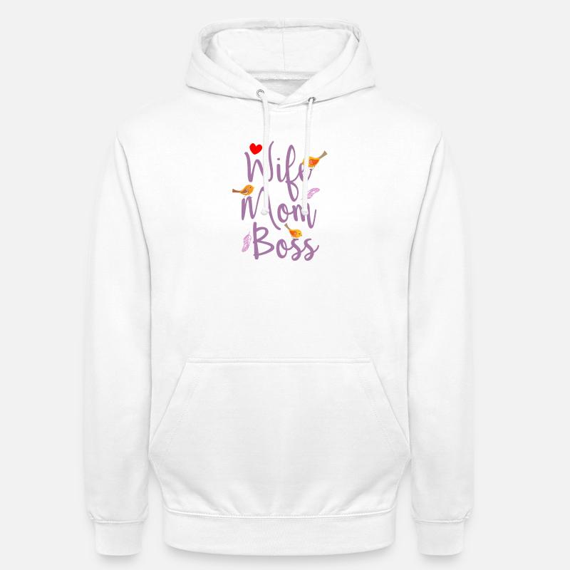 Frau Mutter Chef - Unisex Hoodie - Weiß
