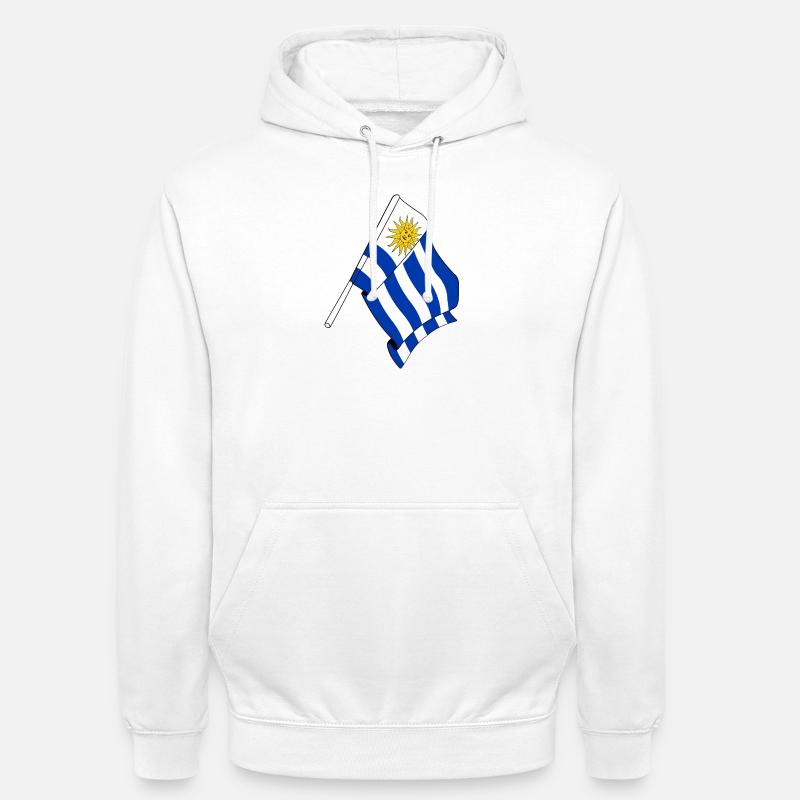 Drapeau de l’Uruguay - Sweat-shirt à capuche unisexe - blanc