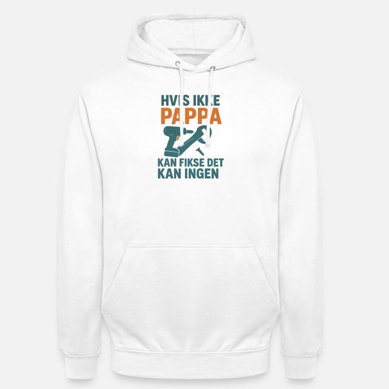 Memory Design with Tools Motif - Unisex Hoodie - white