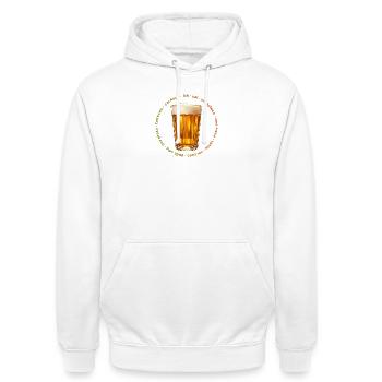Lagoinha Glass et Belo Horizonte - Sweat-shirt à capuche unisexe - blanc - Devant - AI Model Male 185 dark (185cm) & AI Model Female 172 dark (172cm)