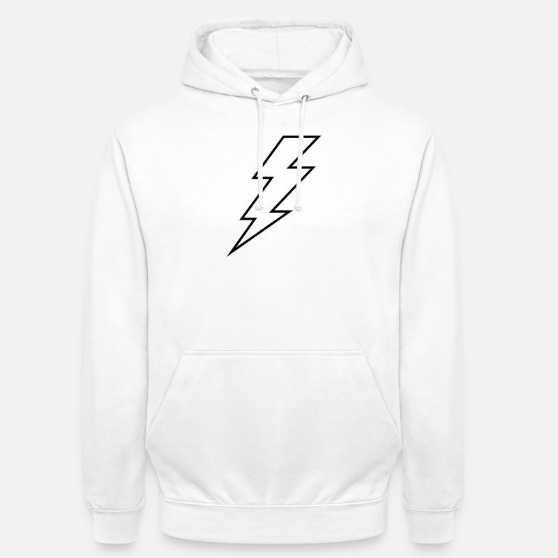 Lightning bolt - Unisex Hoodie - white