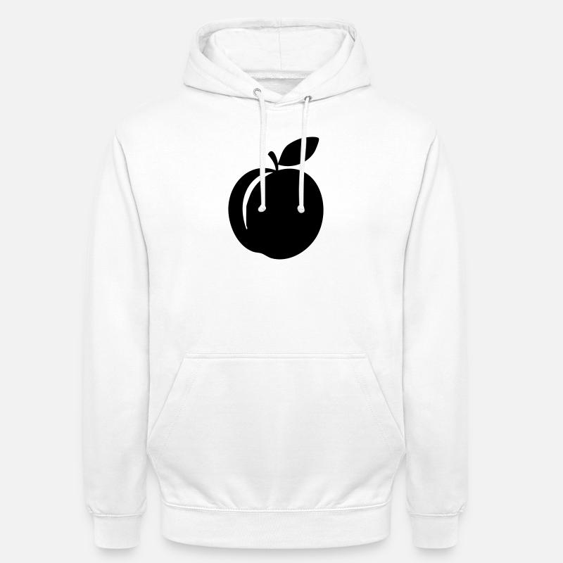 Pfirsich-Silhouette – süßes Sommerdesign - Unisex Hoodie - Weiß